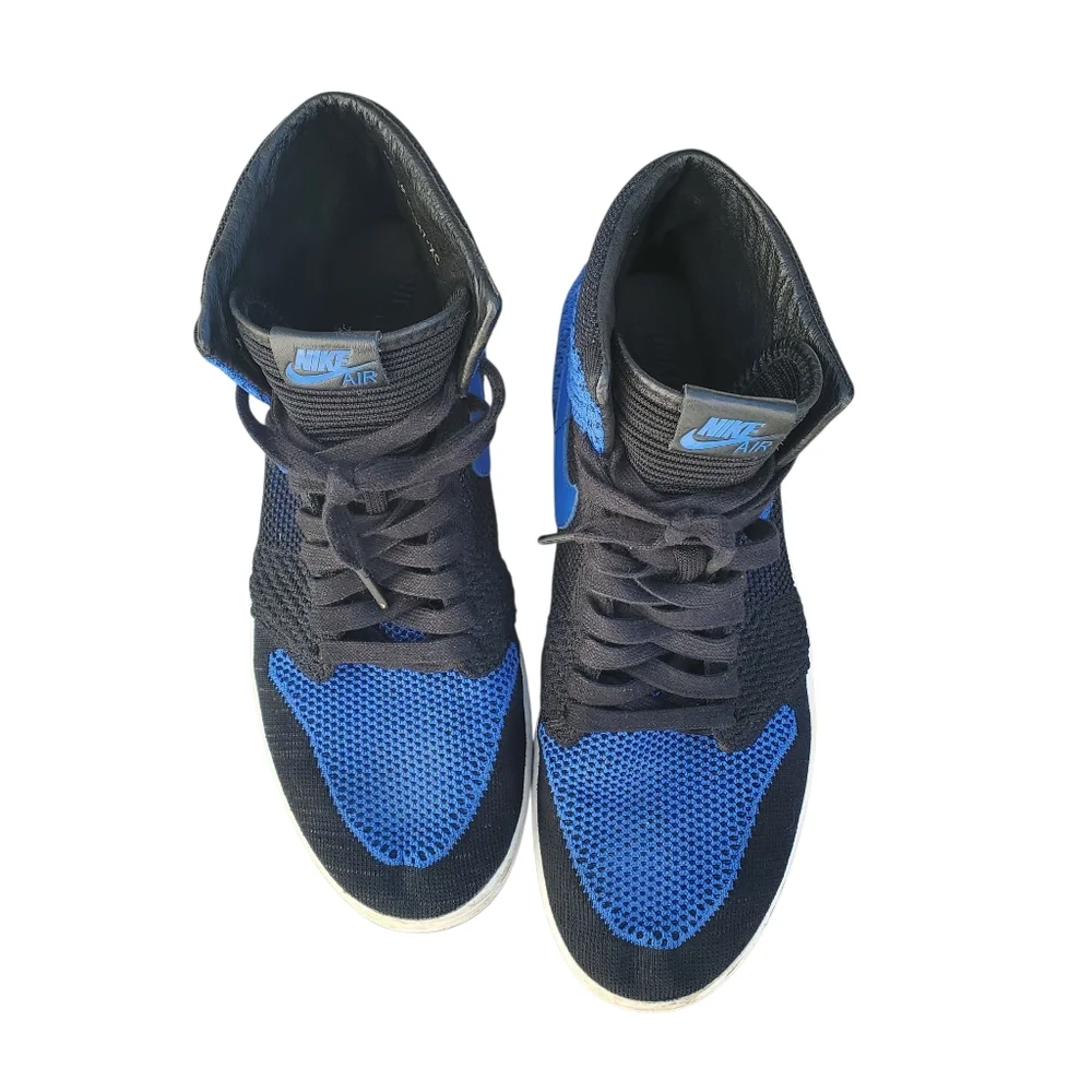 Jordan 1 Retro High Flyknit Royal Mens 11.5 Sneakers Streetwear Basketball